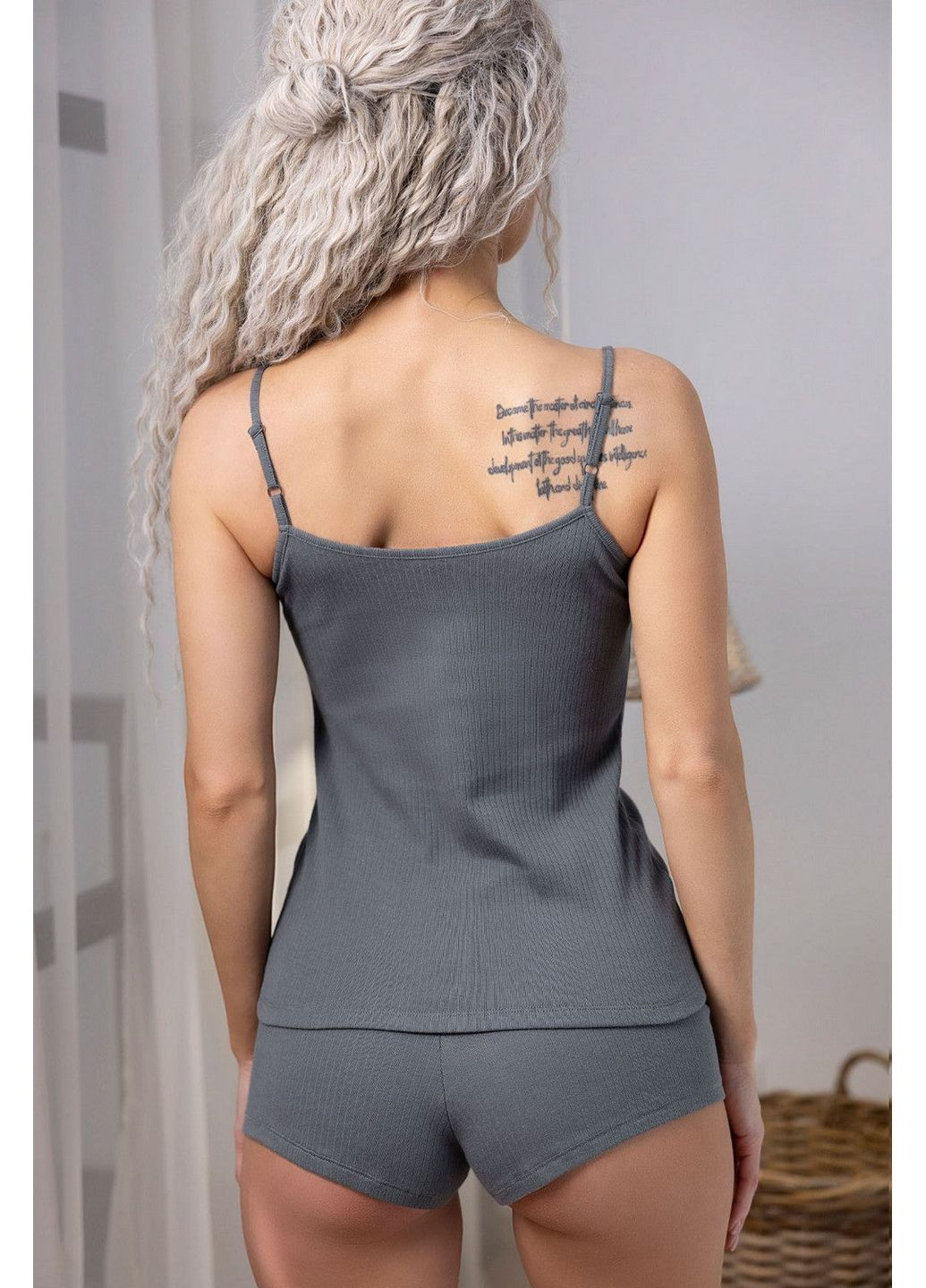 Бавовняна майка в рубчик Leinle — 354820835