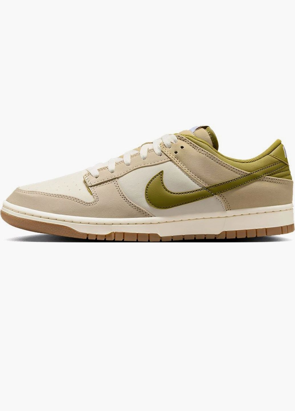 Бежевые демисезонные кроссовки мужские dunk low72 - pacific moss beige hf4262-133 Nike