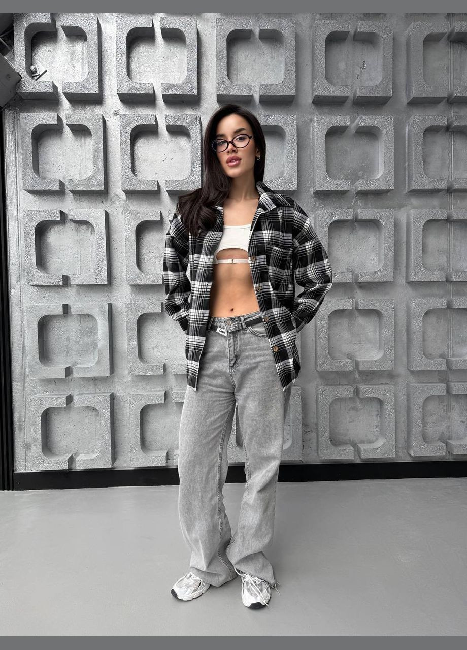 Бажана сорочка в клітинку, в трендових кольорах. Adelante (346474793)