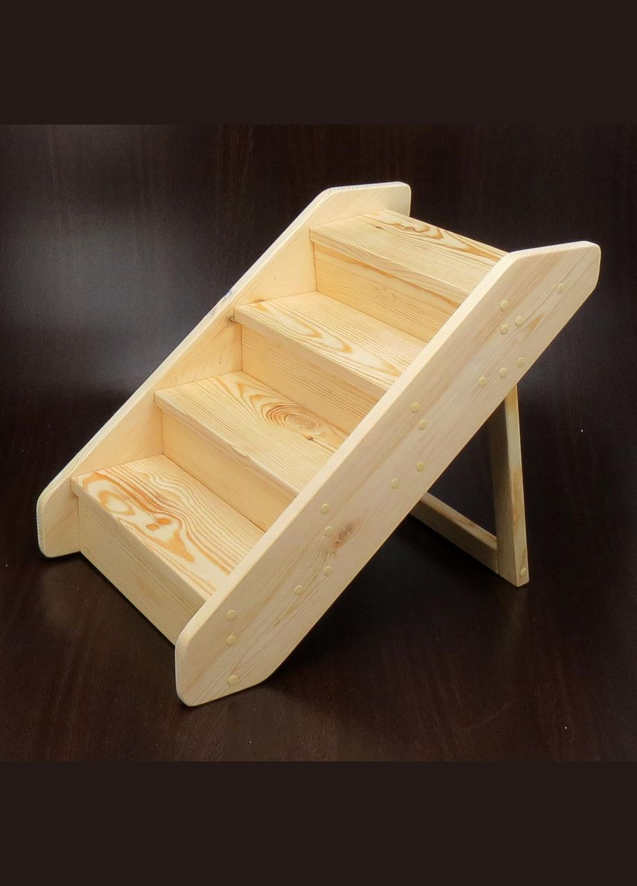 Лестница для собак из дерева Биндура бланже (ТУС-000501) No Brand (328605955)