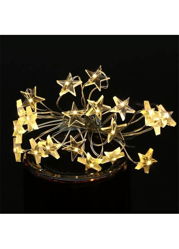 Гірлянда дріт "Зірки" 5м на батарейках No Brand (368703206)