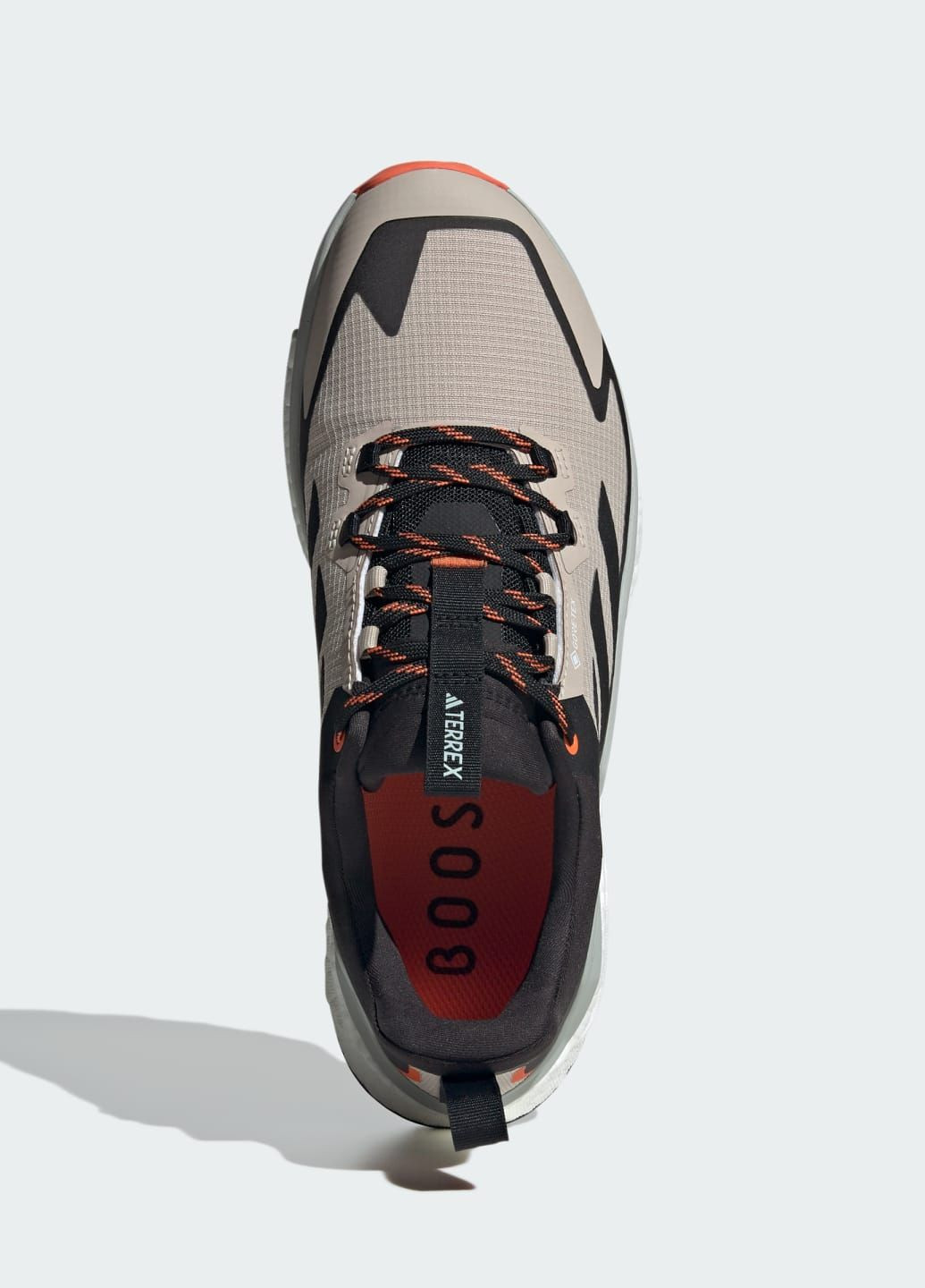 Бежевые всесезонные туристические кроссовки terrex free hiker 2.0 low gore-tex adidas