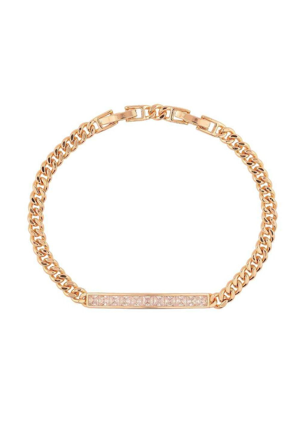 Браслет колір 18K «Ланцюжок з доріжкою кристалів" довжина з доп.замком 17,19.5см х 4мм 271431 Xuping Jewelry (359435871)