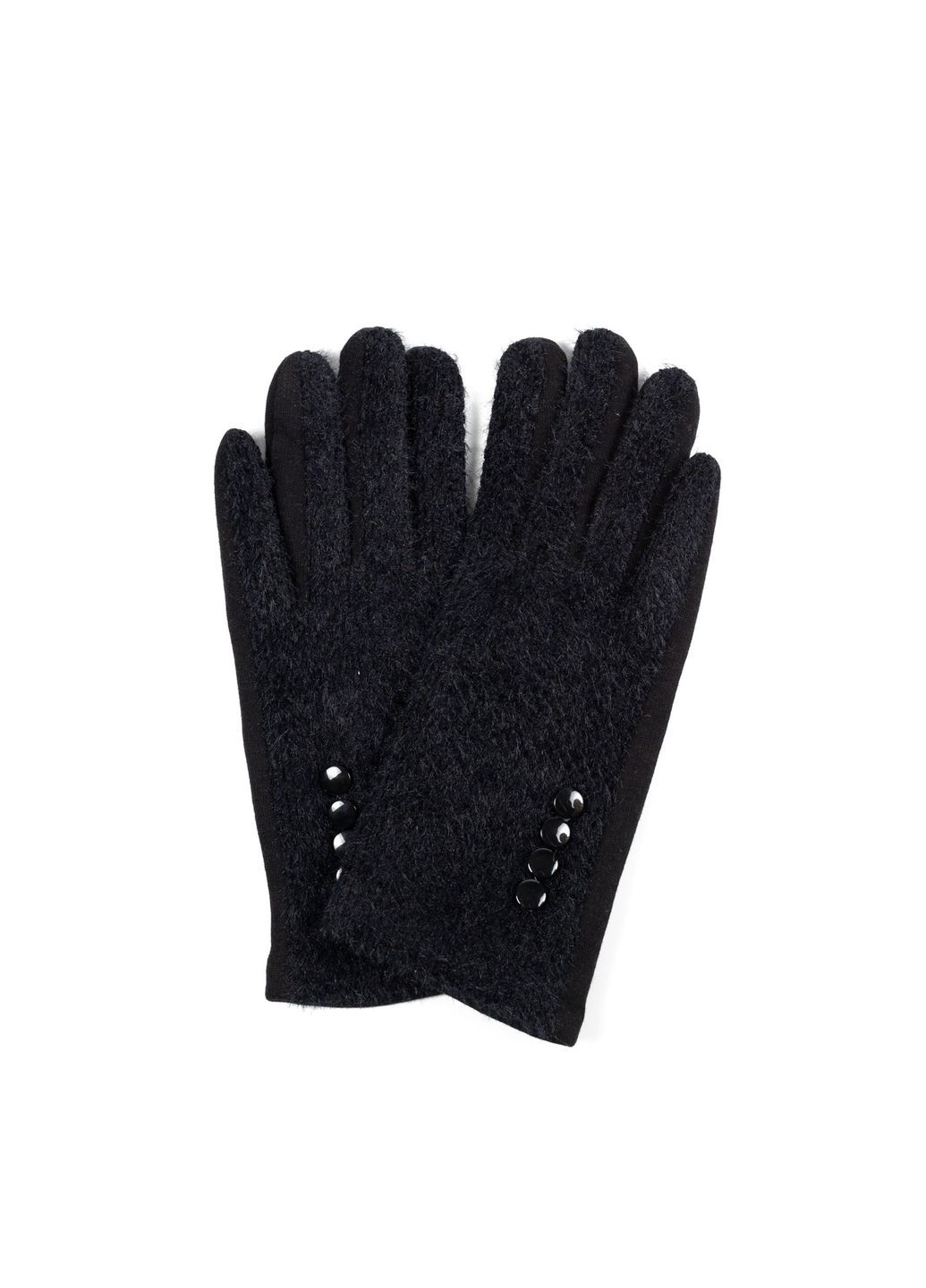 Рукавички Smart Touch жіночі комбіновані чорні ДРЮ LuckyLOOK 584-556 (322789780)