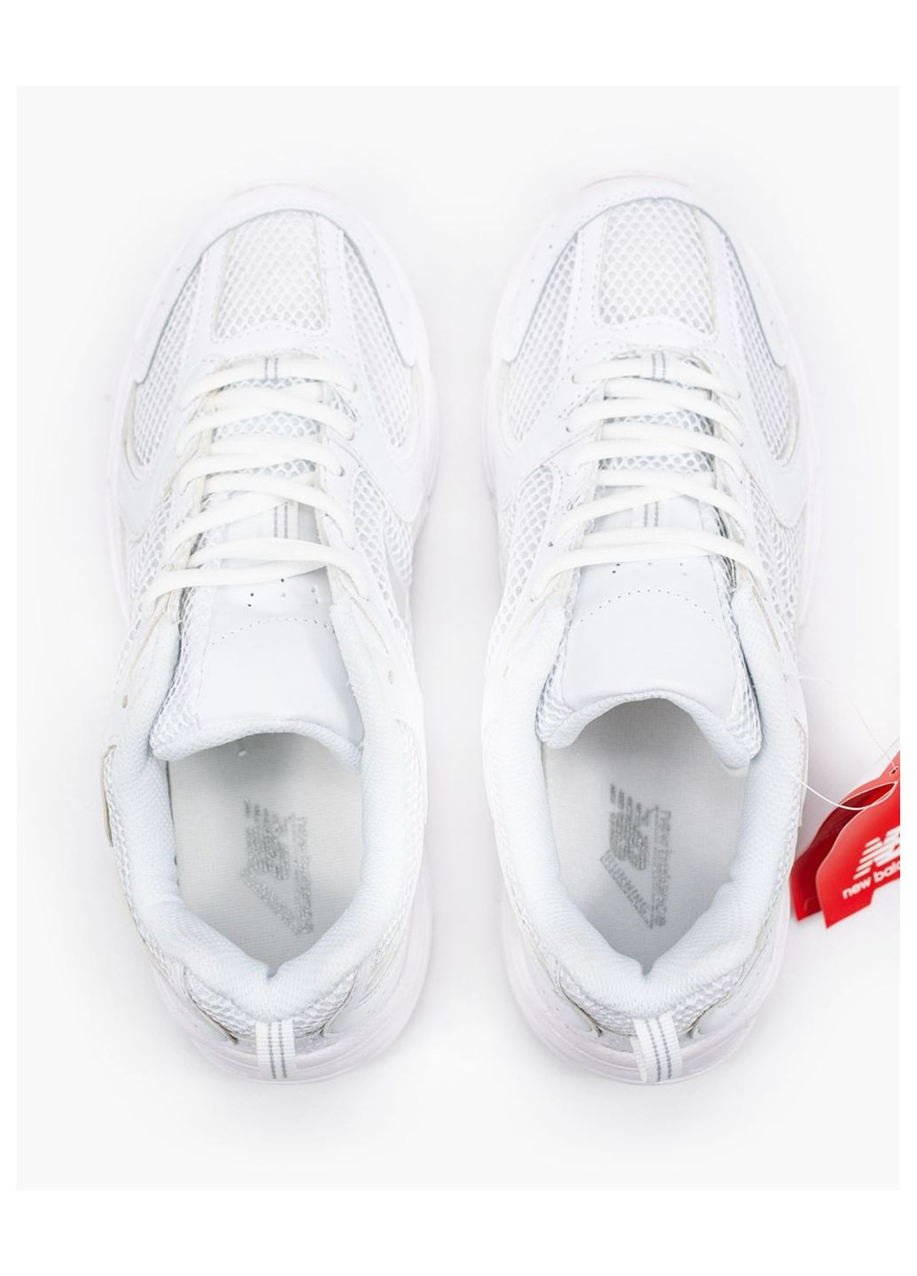 Белые демисезонные кроссовки женские white, вьетнам New Balance 530