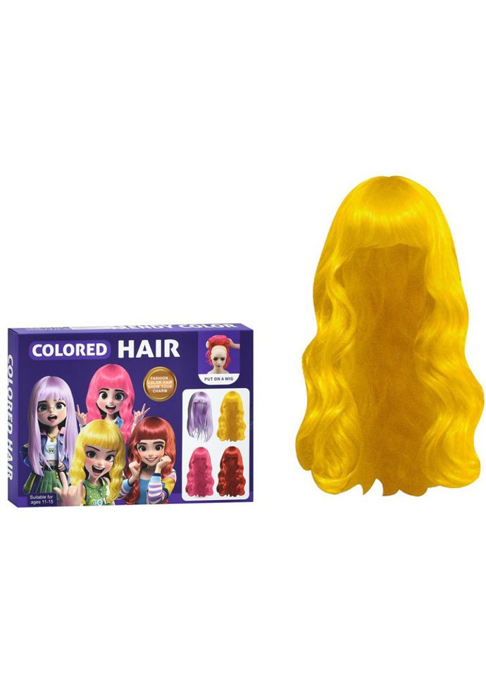 Детский набор аксессуаров "Colored Hair" C2009 парик 34 см, расческа Bambi (366421616)