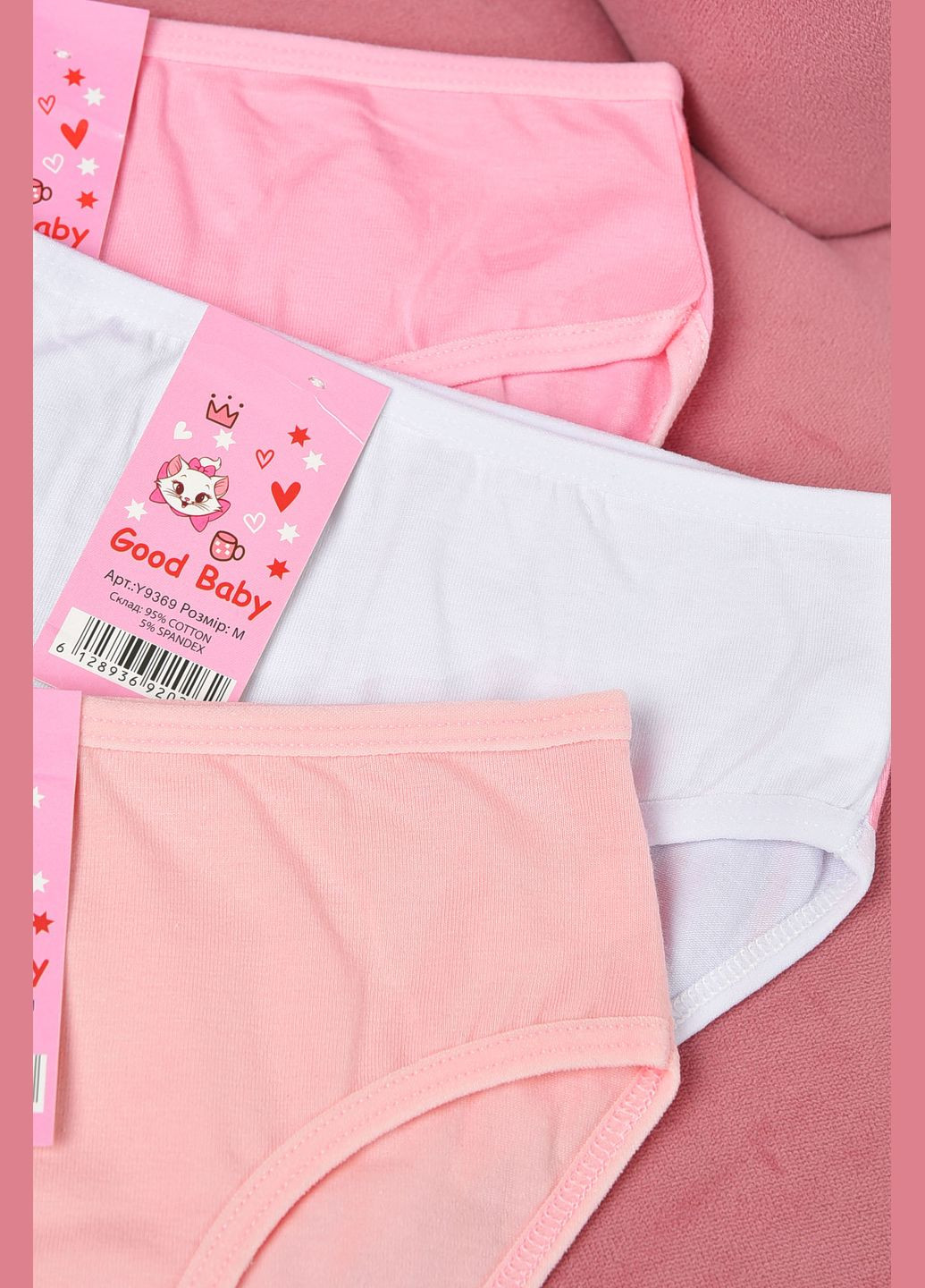 Комплект трусиків дитячіх для дівчинки 3шт Let's Shop (311666540)