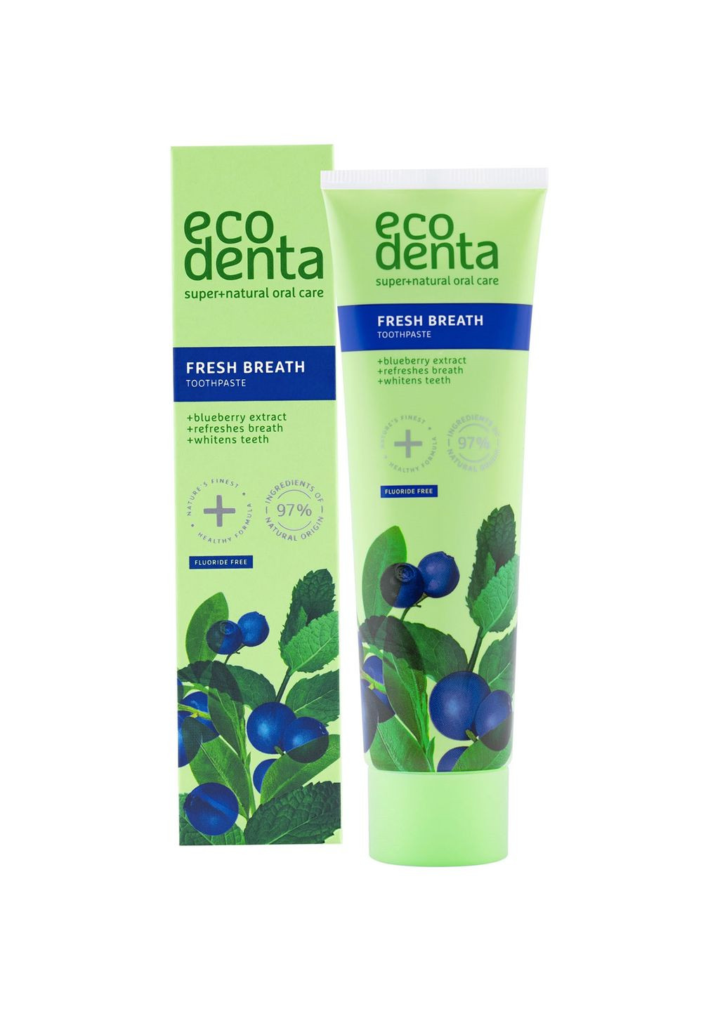 Зубна паста Green Line Fresh Breath Свіже дихання з чорницею, 100 мл Ecodenta 4770001007303 (331861119)