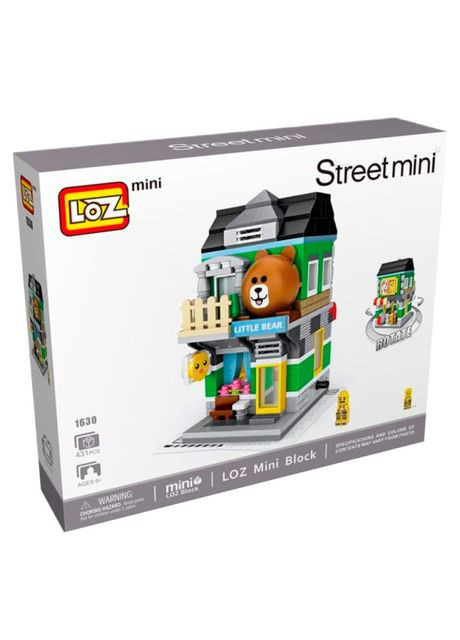 Конструктор mini Магазин Маленький медвежонок 431 деталь (1630) Loz (375029848)