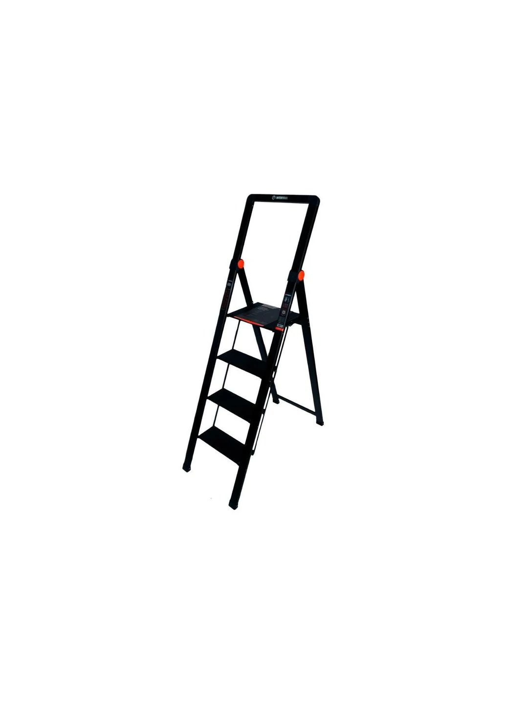 Драбина алюмінієва Black Slim 4 ступені висота до платформи 912 мм Storm LT-5004 Intertool (388696724)
