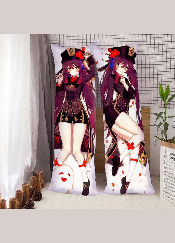 Подушка Обіймашка Дакімакура Ху Тао 130 х 40 см No Brand (317211465)