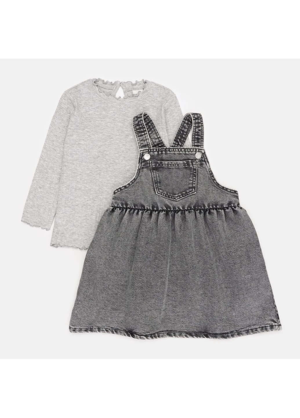 Серый демисезонный комплект (топ, платья) H&M