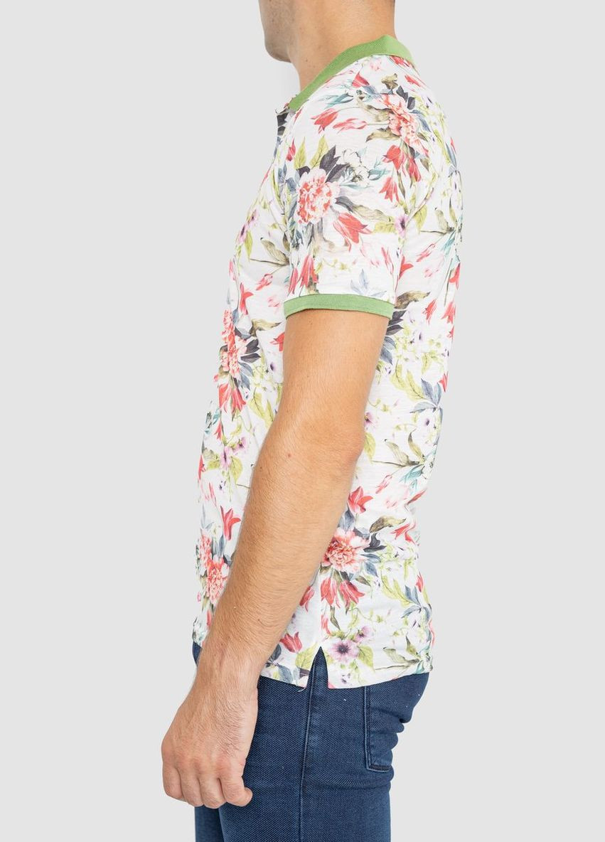 Поло чоловіче з принтом Ager 247R310 (302214736)