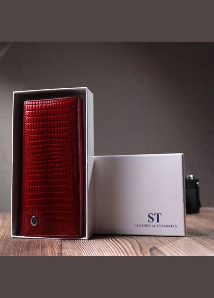 Женский кожаный кошелек на магнитах с визитницей ST AE 217-1 (322678074)