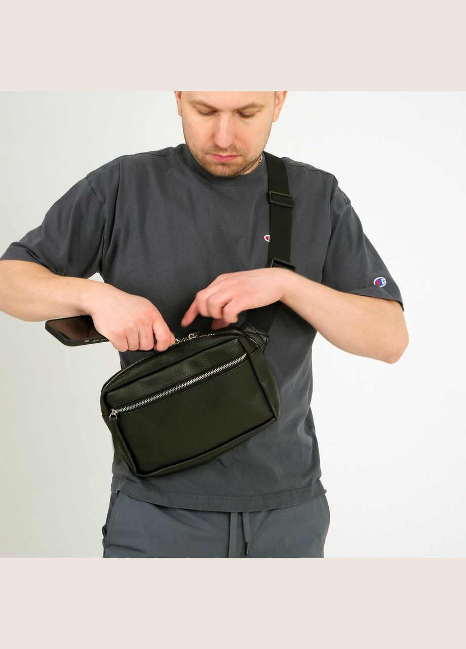 Мужская сумка через плечо для повседневного использования, слинг из зертистой экокожи ToBeYou croc (284725575)