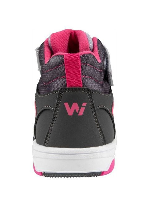 Осінні підліткові кросівки для дівчинки Willard на липучці до кісточки сірі рожеві No Brand (365657998)