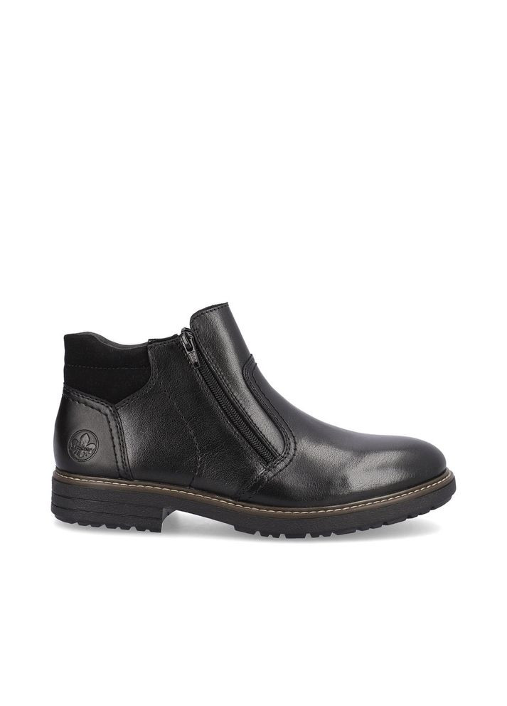 Черные осенние ботинки (р) кожа 0-2-2-33151-00 Rieker