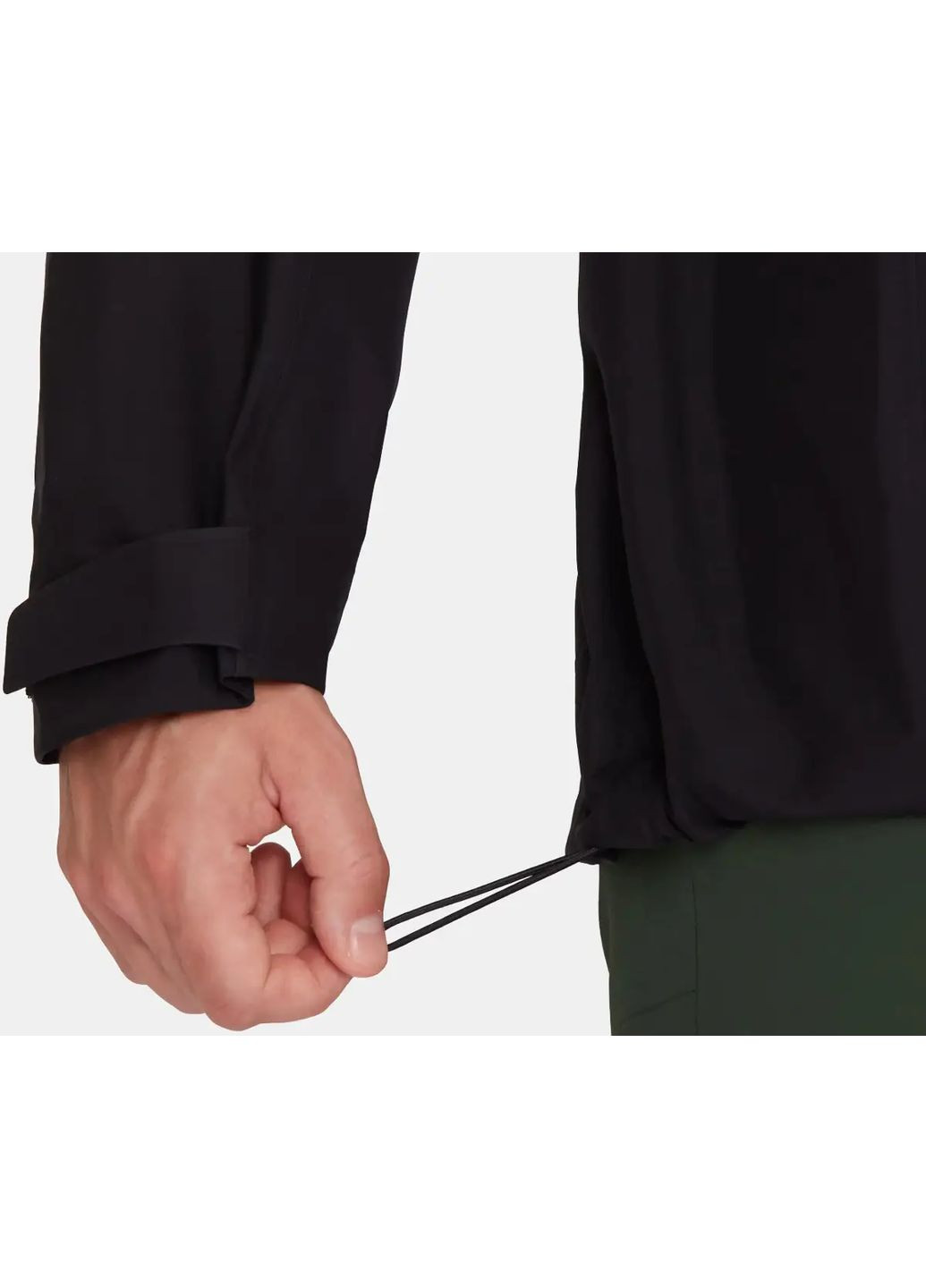 Черная демисезонная куртка ammut crater iv hs hooded jacket black Mammut