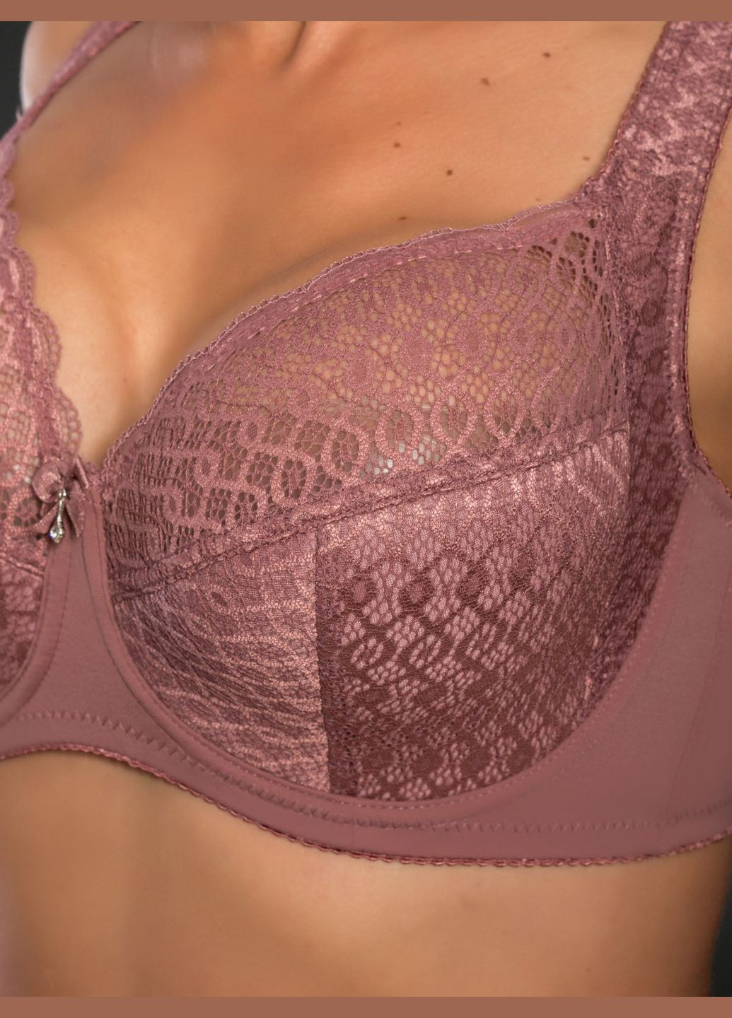 Пудровий бюстгальтер 5019 f Finikin з кісточками нейлон, еластан