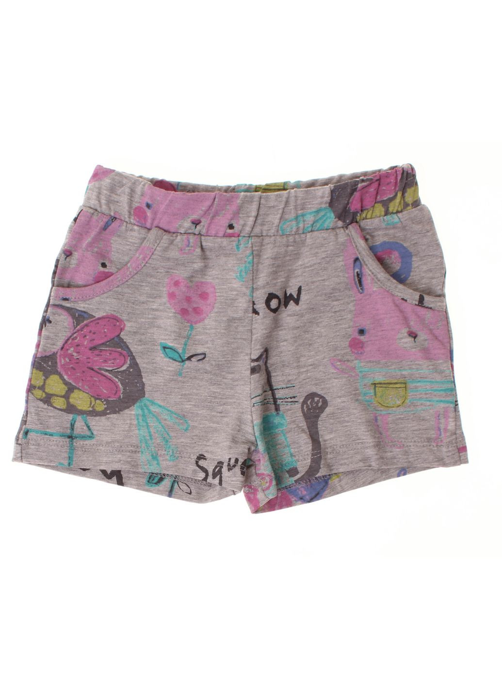 Шорти 4775 Сірий Меланжевий І Фуксія Lovetti (316713402)