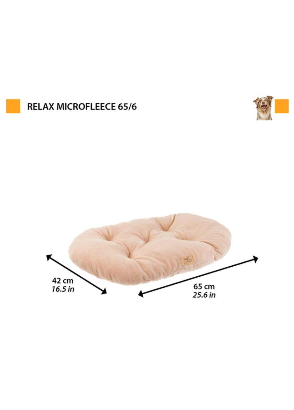 Подушка для собак та кішок Relax 65/6 Microfleece коричнева 83306521 Ferplast (272611462)