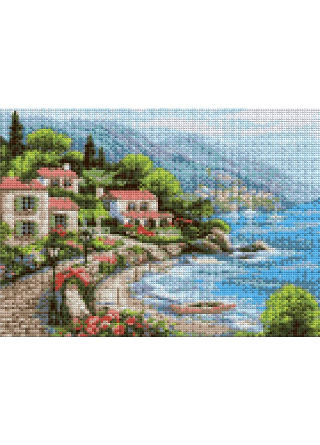 Алмазная вышивка " Морское побережье Италии " берег Италия полная выкладка зашивка мозаика 5d наборы 30х40 см No Brand (332208098)