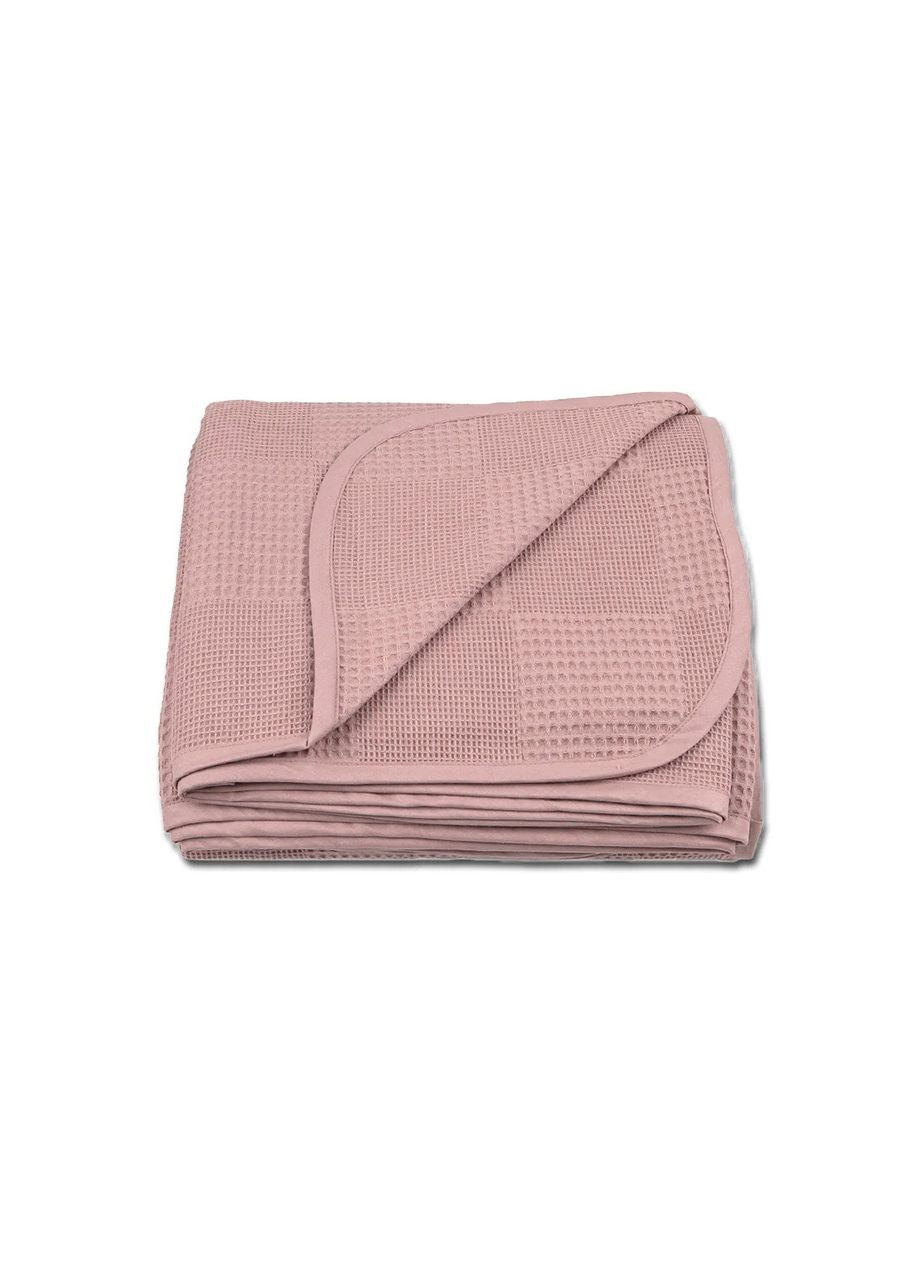 Вафельне простирадло-покривало Ugurlu 200х240 см. пудрове Charlotte (325471720)