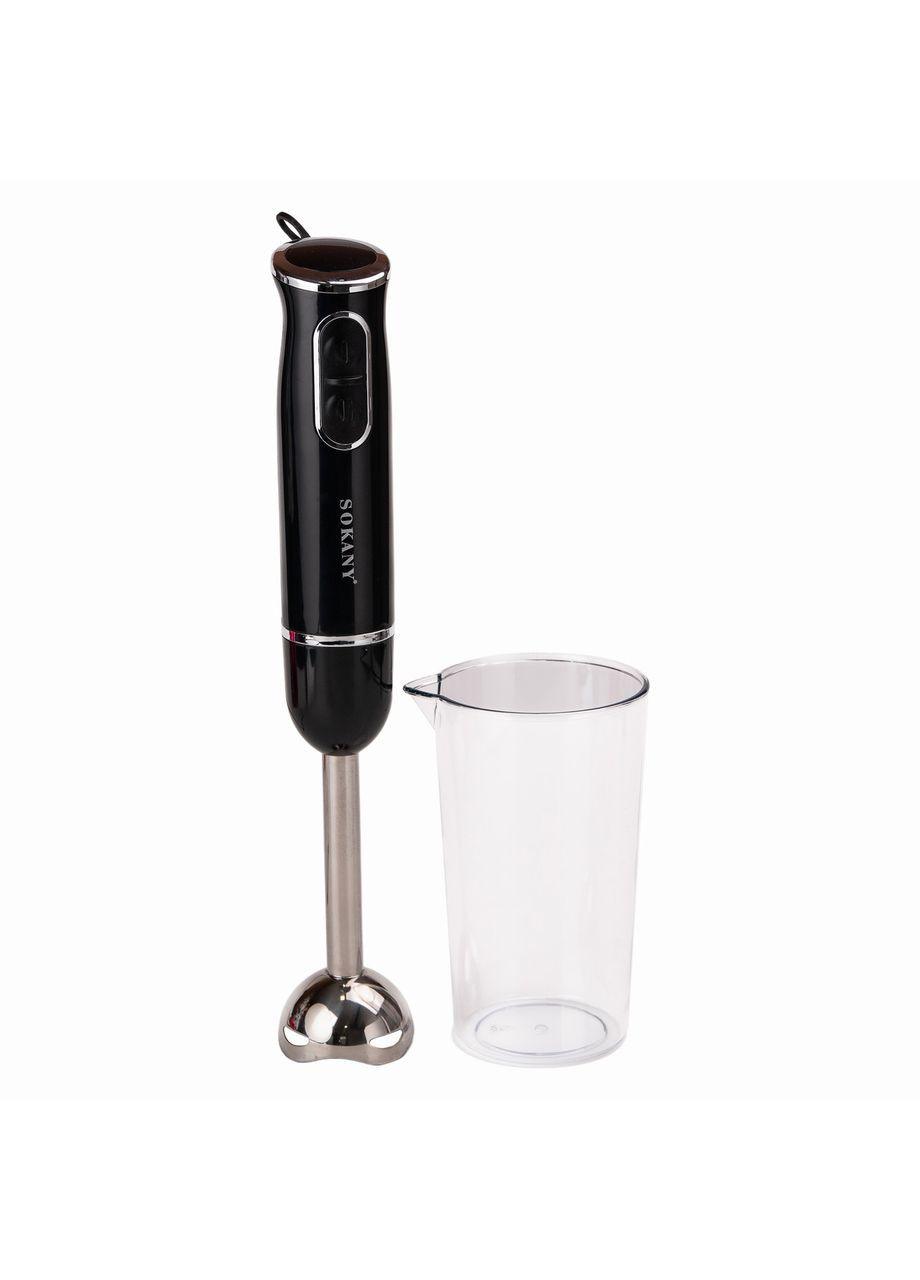 Ручний блендер занурювальний 300 Вт чорний для смузі та пюре кухонний міксер ProDobro (364190709)