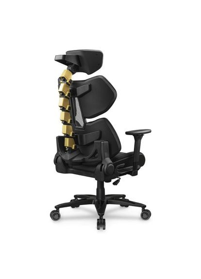 Кресло игровое TERMINATOR ELITE GOLD, кожзаменитель Hyper-Dura, каркас из армированного волокна (PAFRP), черный с золотым Cougar (333824578)