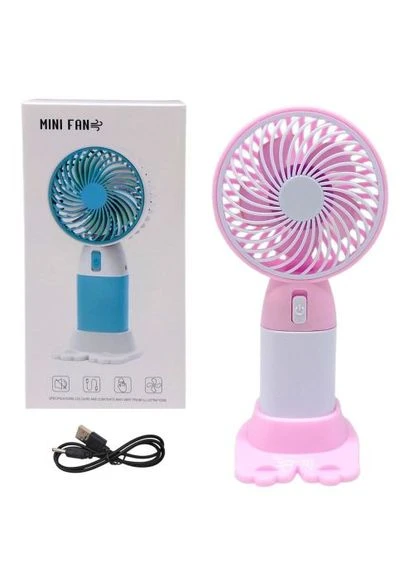 Вентилятор акумулятор: 3.7 V, USB, легкий корпус, низький шум, підставка ( ) MIC (401172832)