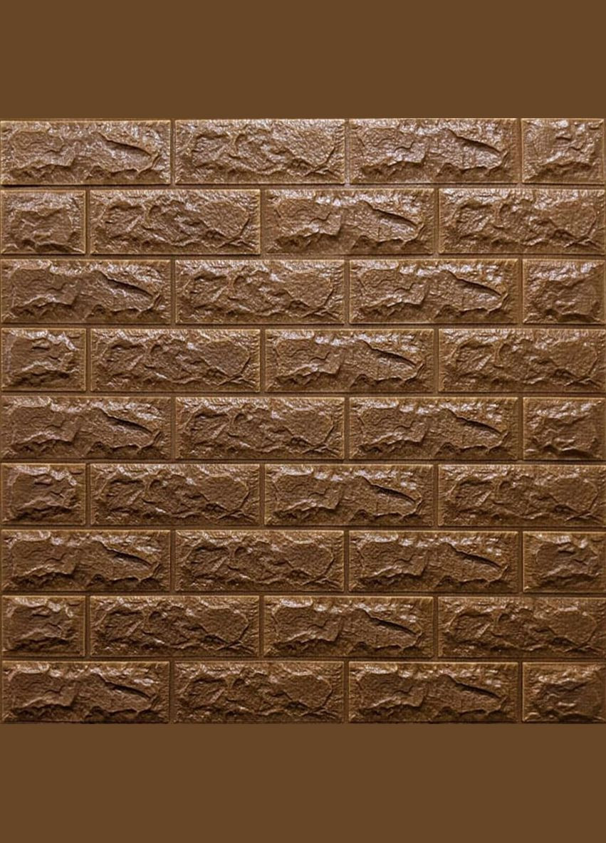 3D панель самоклеящийся кирпич Коричневый 700х770х7мм (020-7) SW-00000053 No Brand (328578528)