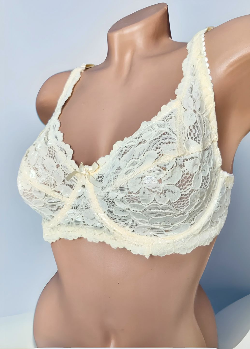 Кремовий корбей бюстгальтер мережевний m&co м'яка чашка FS з кісточками нейлон