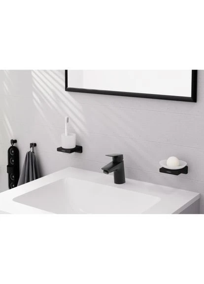 Гачок ADDSTORIS, чорний/матовий, прямокутна Hansgrohe (401883249)