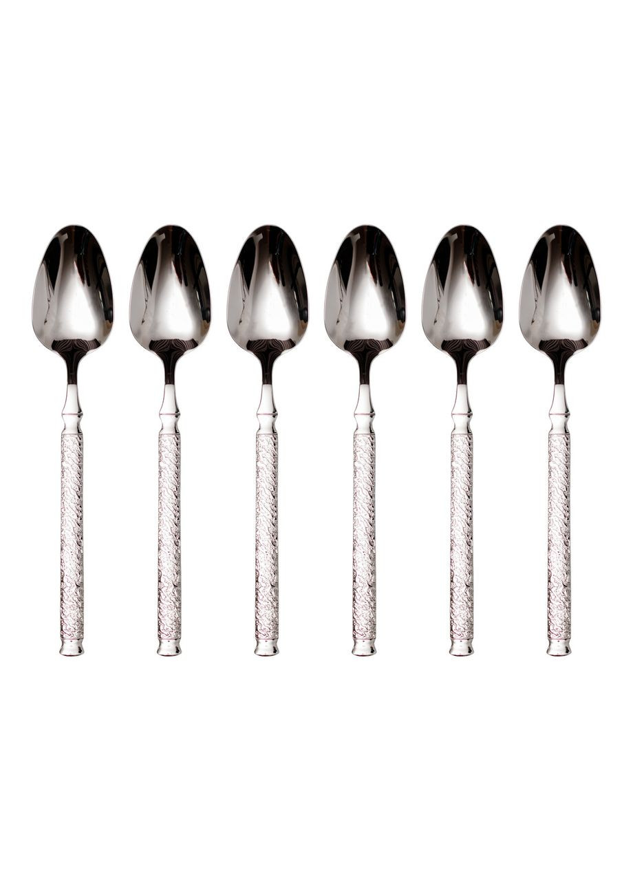 Набор столовых ложек 6 штук из нержавеющей стали 21 (см) Серебро HP-8-33 Ding Lanfang (369143317)