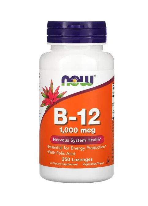 Вітамін В-12 (B-12) 1000 мкг 250 льодяників Now Foods (361118413)