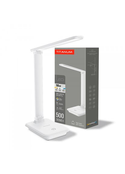 LED лампа настольная TLTF-009W 10W 3000-6500K Titanum (361068296)