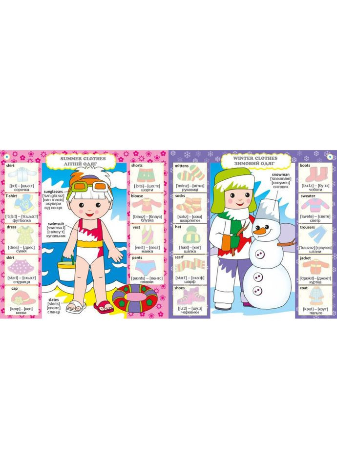 Детская книга Развивалочка "Изучаем English" 1581003, 80 наклейок Ranok Creative (367970008)