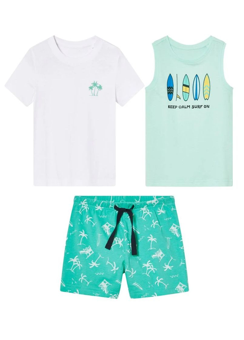 Комбінований літній літній костюм для хлопчика з шортами Lupilu