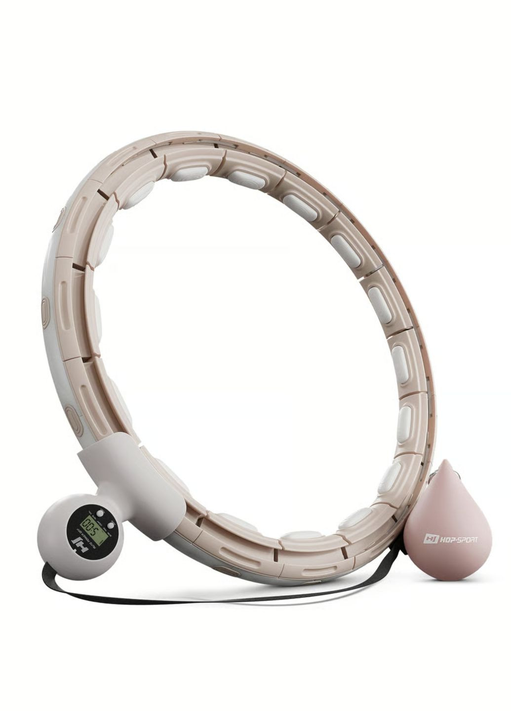 Хулахуп HS-C113HH массажный с утяжелителем и счетчиком бежевый Hop-Sport (311949264)