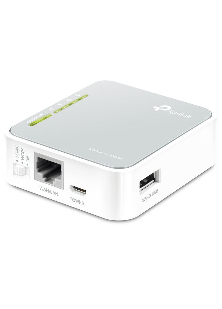 Роутер бездротовий — маршрутизавтор Wi-Fi TL-MR3020 зі слотом 3G і USB портативний TP-Link (316578729)