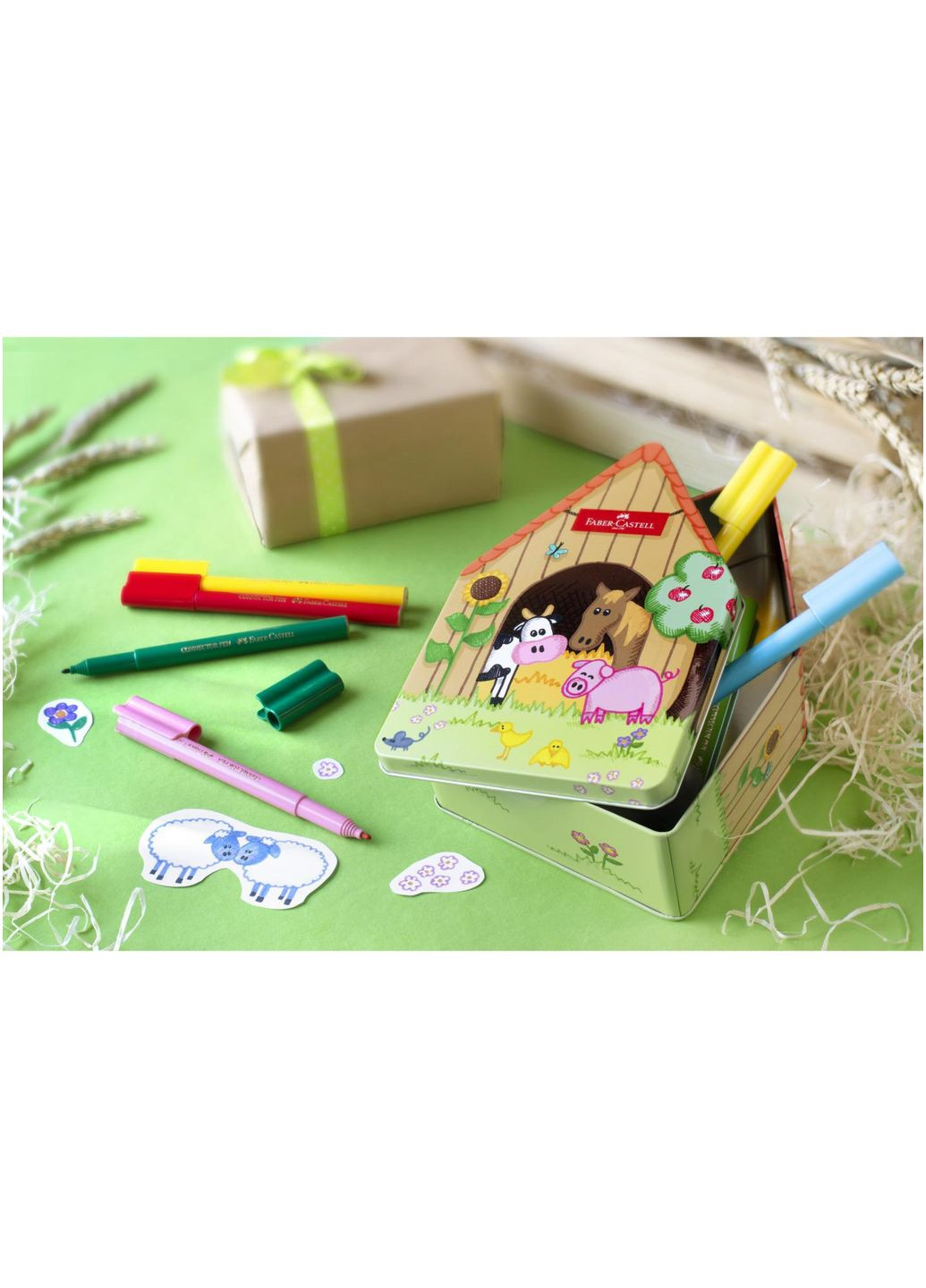 Фломастеры 18 цв. FABER CASTELL Connector Ферма Faber-Castell (284723107)