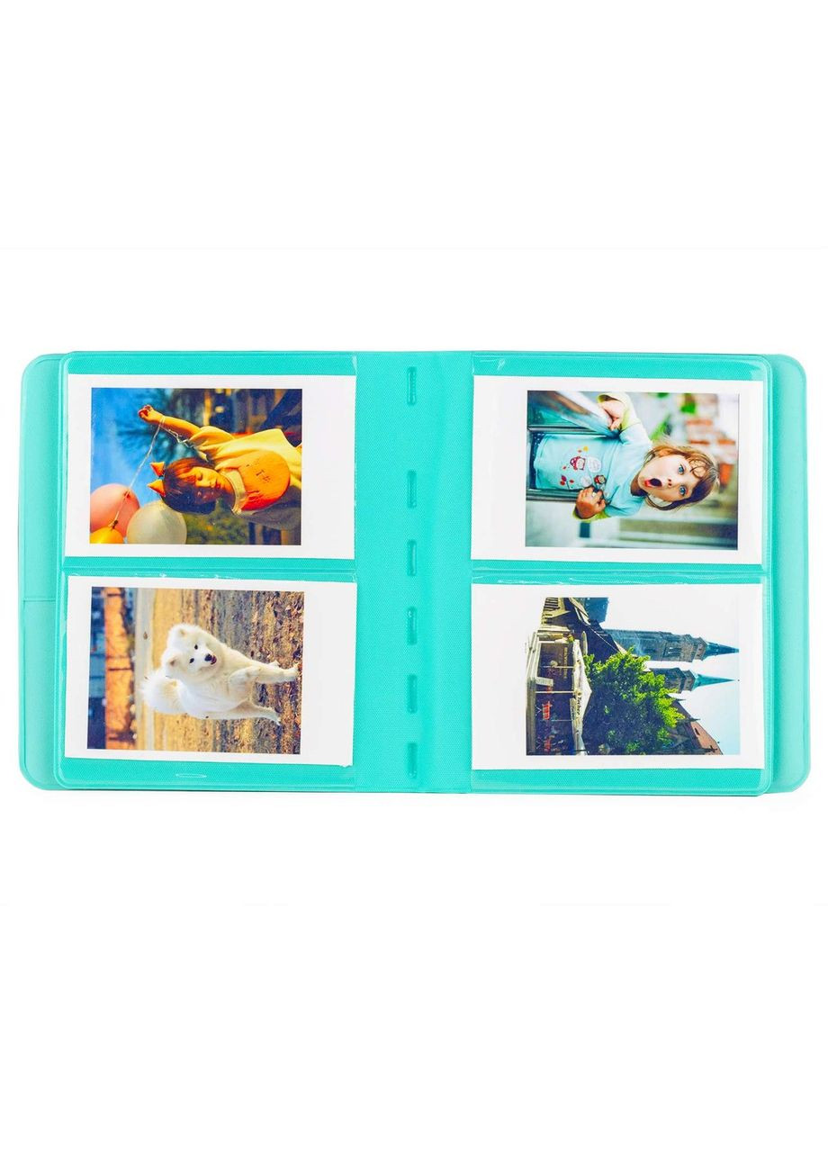 Фотоальбом для Instax Mini 12/11/40/70/90/99/EVO/Link/Liplay Polaroid 300/Z2300 бирюзовый Fujifilm (361784802)