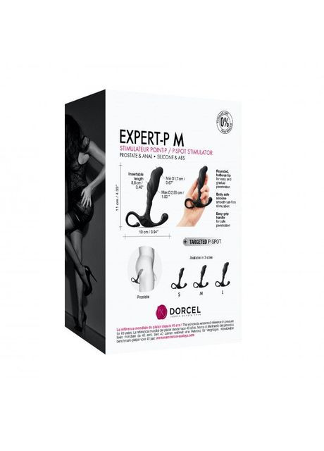 Ручной эргономичный массажер простаты Expert P size M Dorcel (297587734)