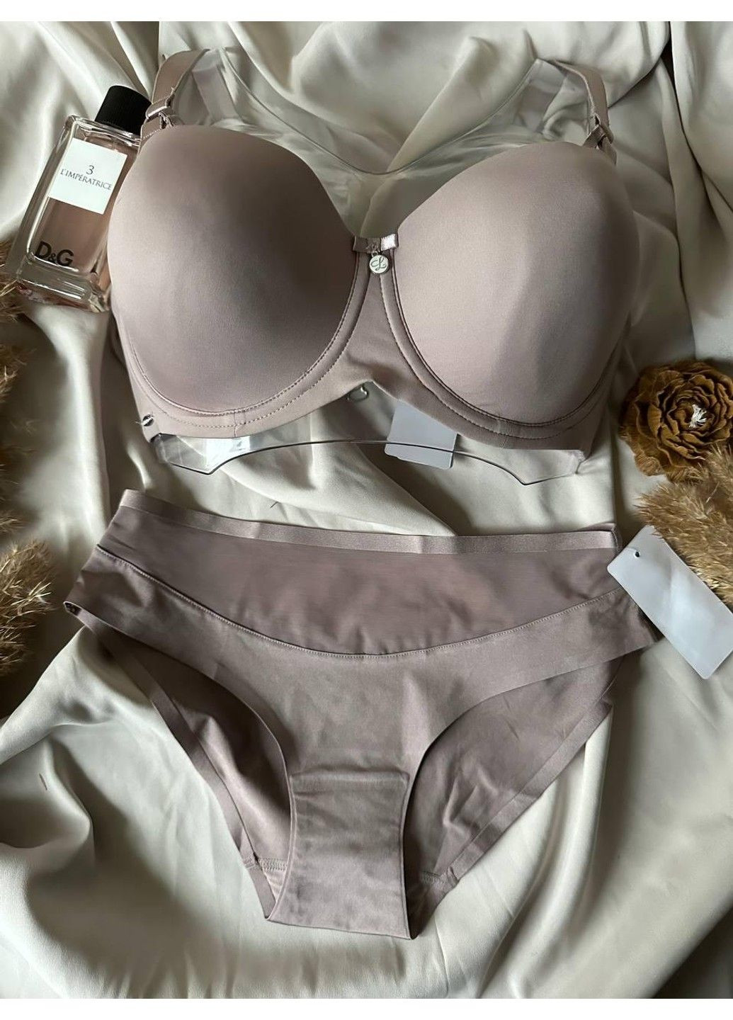 Пудровый женское нижнее белье мягкий поролон 11004 пудровый Lanny Mode