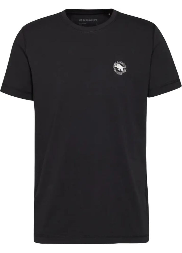Чорна футболка core t-shirt m garantie black Mammut