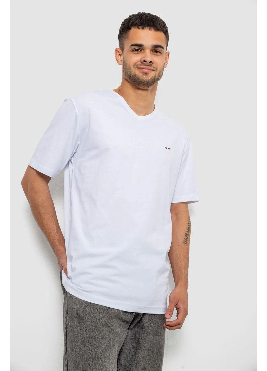 Белая футболка мужская однотонная,, 244r6312 No Brand Футболка