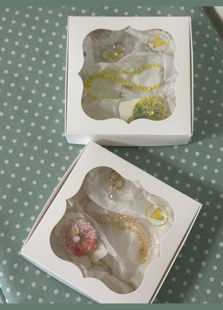 Набор бижутерии "Одуванчик розовый" HeartLight (338379233)