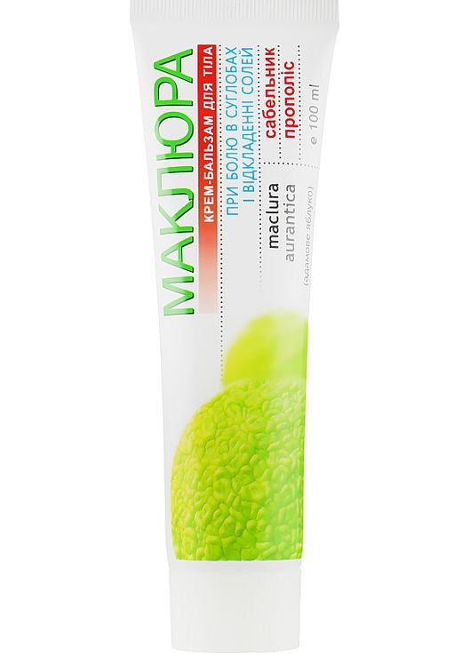 Крем-бальзам для тіла при болю в суглобах і відкладення солей Маклюра 100ml (116437-31024487) Фітоформула (369398131)