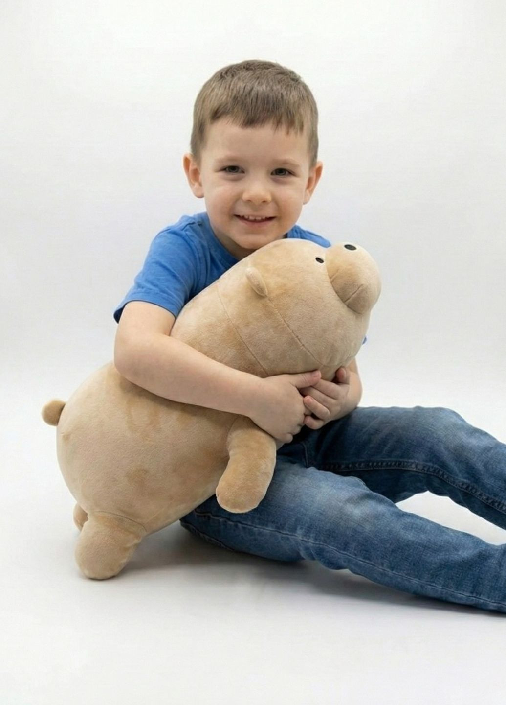 Мягкая игрушка медведь Гризли для объятий 50 см плюшевая подушка My Kigu (372463629)