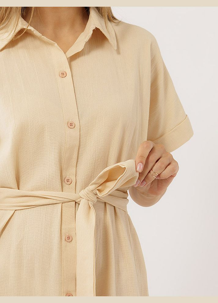 Бежева жіноча сукня колір бежевий cb-00219291 Yuki